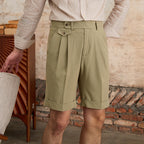 The Positano Tailored Linen-Blend Shorts
