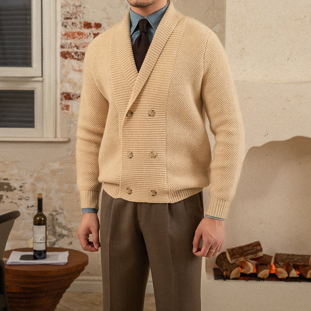 The Regent Double-Breasted Knit Blazer