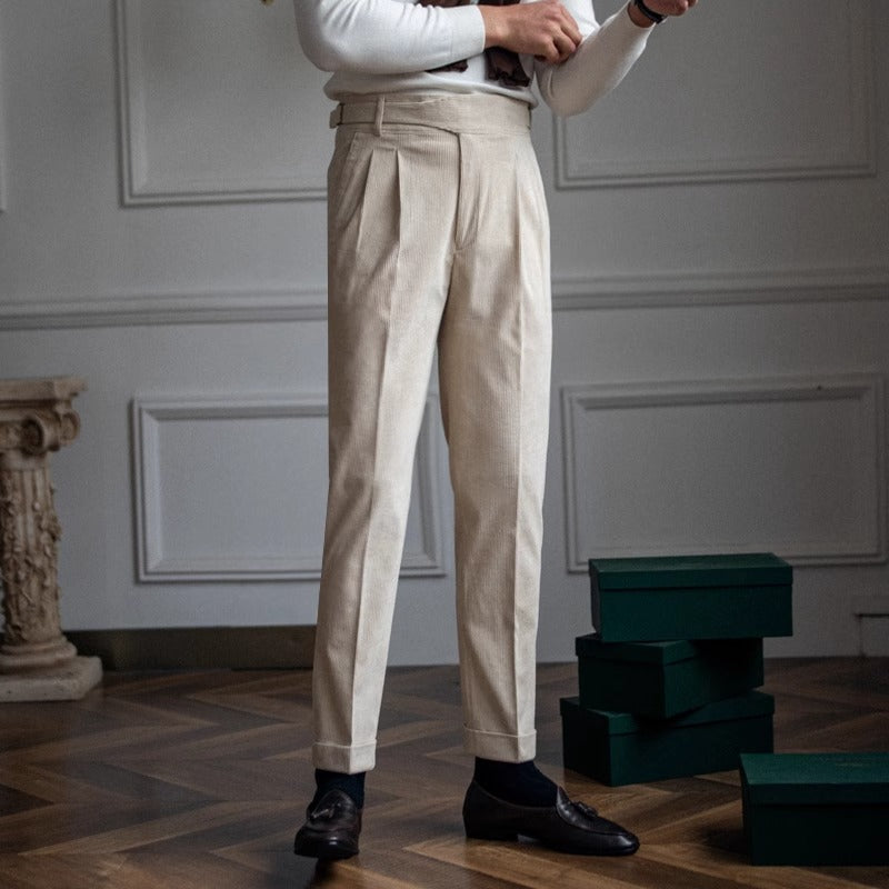 The Mayfair Easy-Care Draped Trousers
