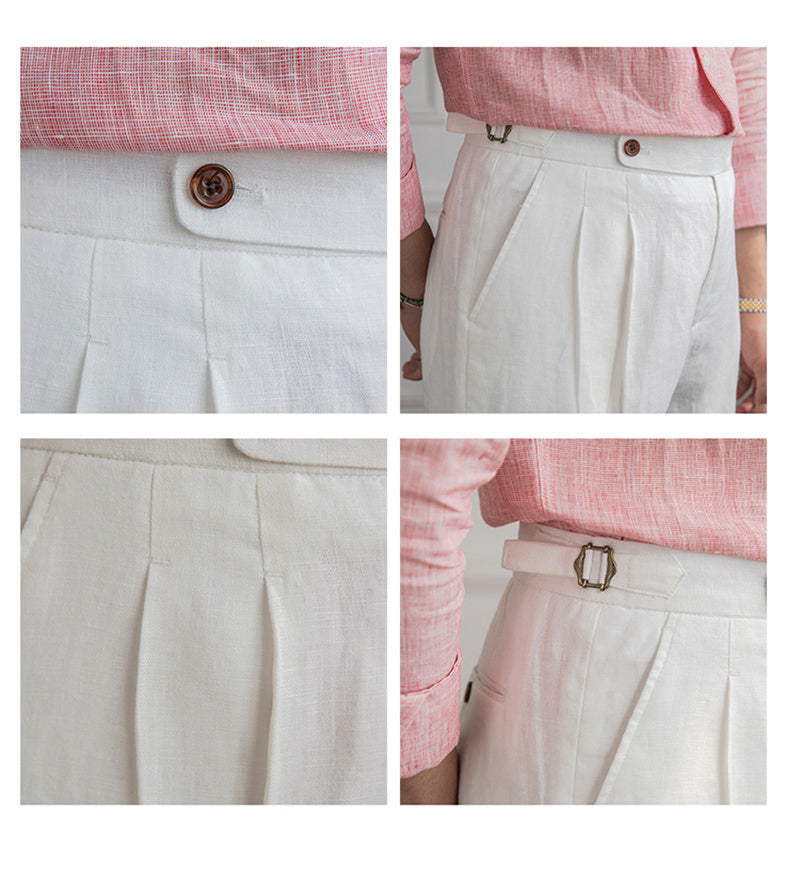 The Monaco Breathable Linen-Blend Trousers