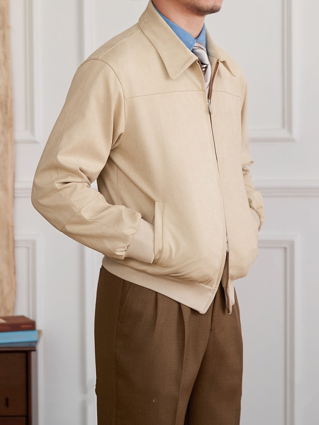 The Kensington Suede Bomber Jacket