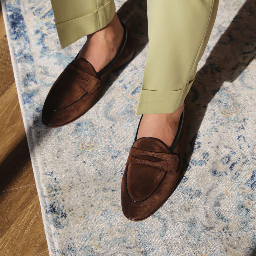 The Chelsea Square-Toe Suede Loafers