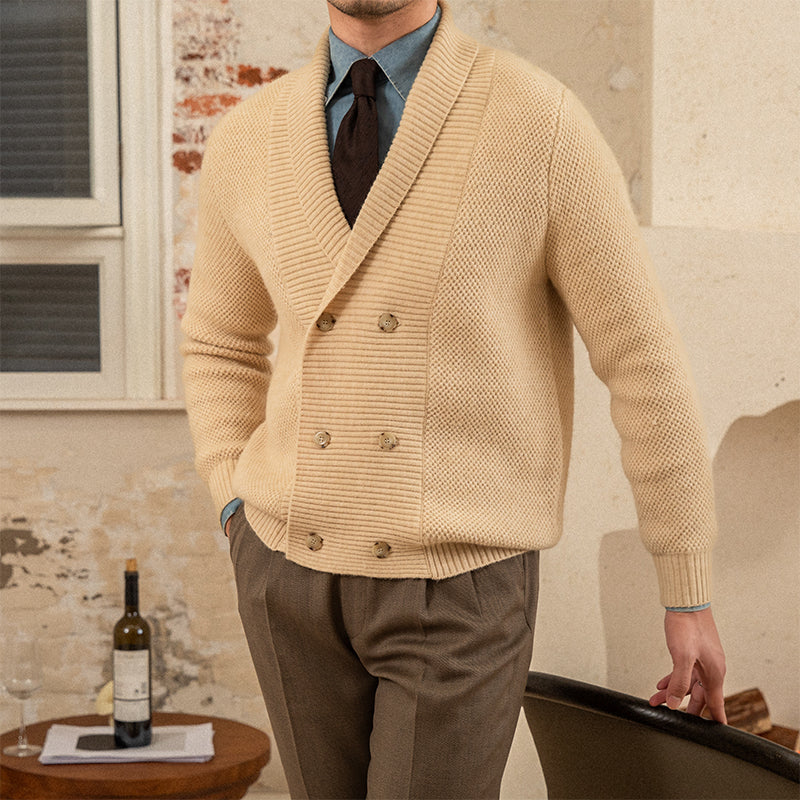 The Regent Double-Breasted Knit Blazer