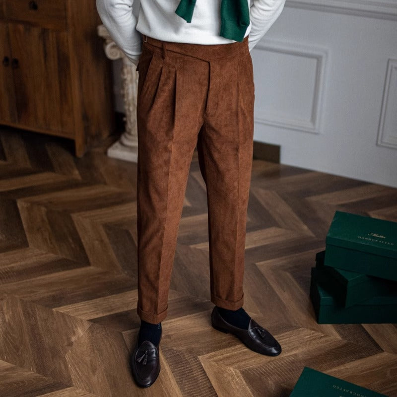 The Mayfair Easy-Care Draped Trousers