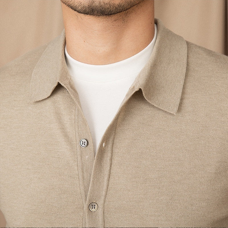 The Amalfi Contrast Knit Polo