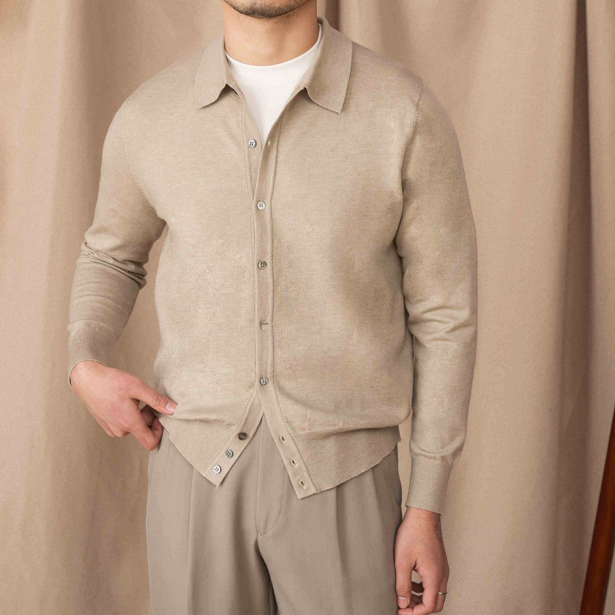 The Amalfi Contrast Knit Polo