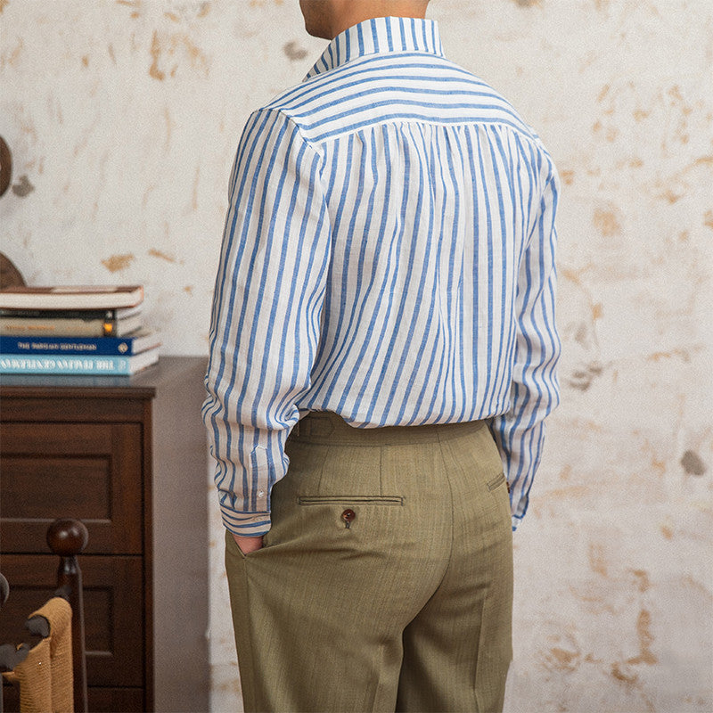 The Saint-Tropez Striped Linen Shirt
