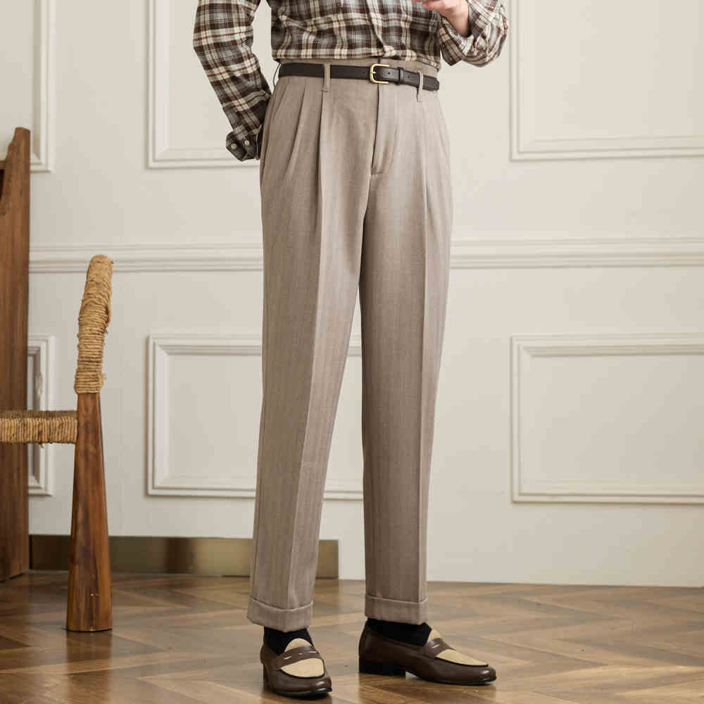 The Positano Italian Straight Trousers