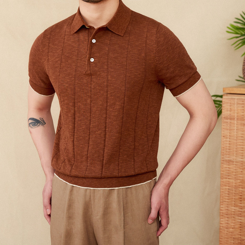 The Ravello Linen-Cotton Knit Polo