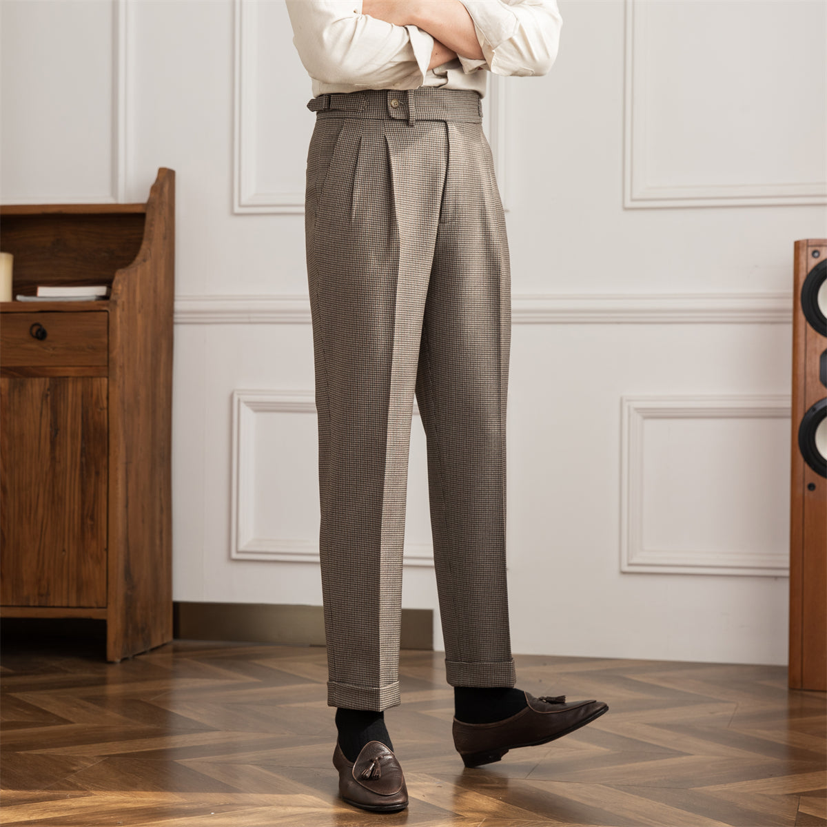 The Mayfair Houndstooth Trousers