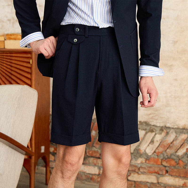 The Positano Tailored Linen-Blend Shorts