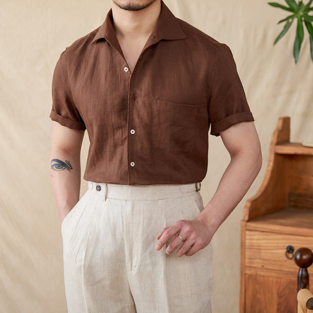 The Capri Relaxed Linen Guayabera