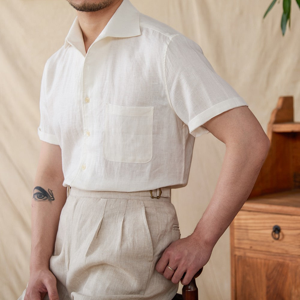 The Capri Relaxed Linen Guayabera