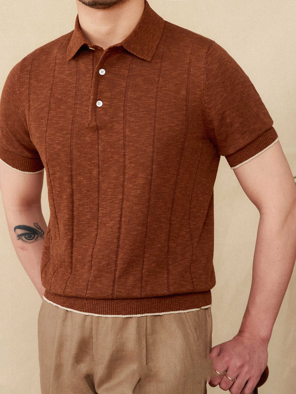 The Ravello Linen-Cotton Knit Polo