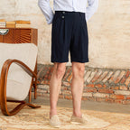 The Positano Tailored Linen-Blend Shorts