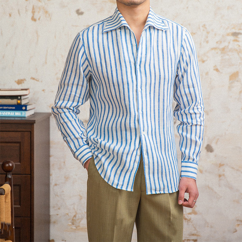 The Saint-Tropez Striped Linen Shirt
