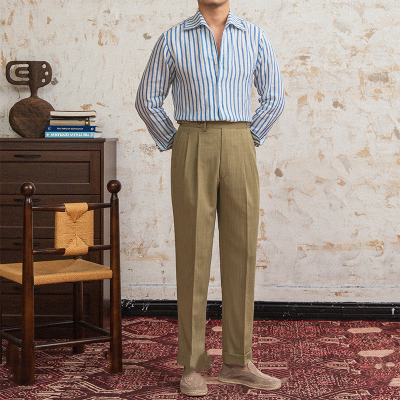 The Saint-Tropez Striped Linen Shirt