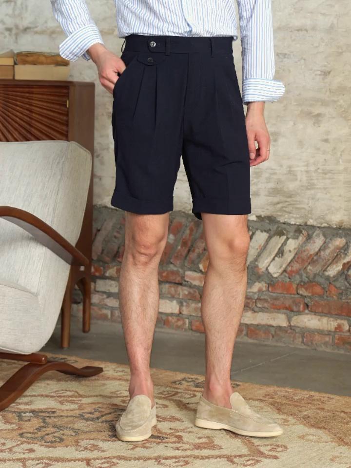 The Positano Tailored Linen-Blend Shorts