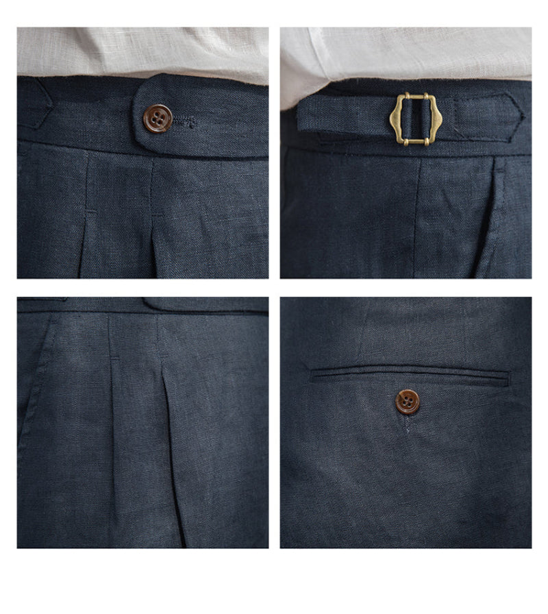 The Monaco Breathable Linen-Blend Trousers