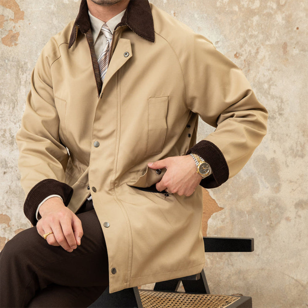 The Verona Corduroy-Trimmed Chore Jacket