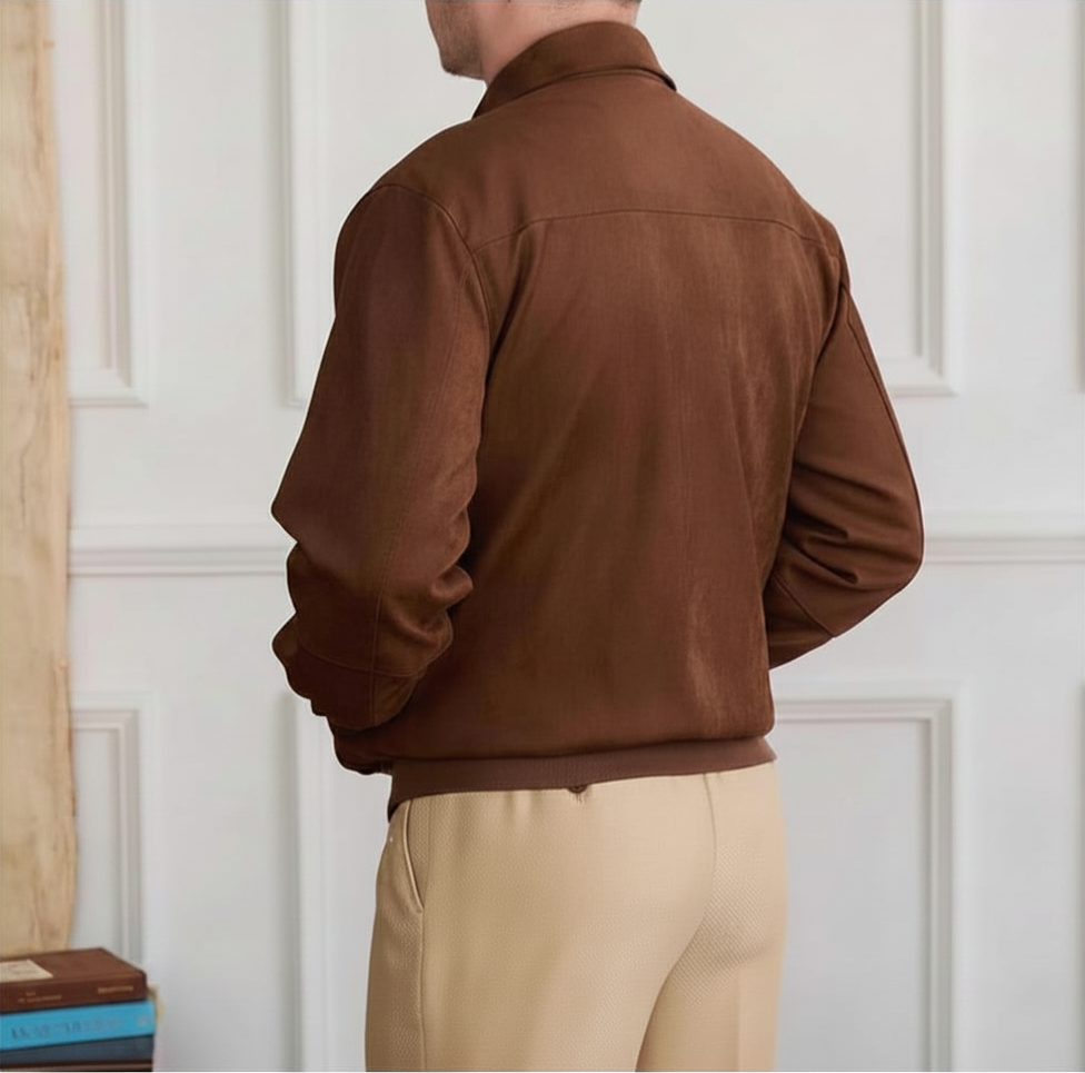 The Kensington Suede Bomber Jacket