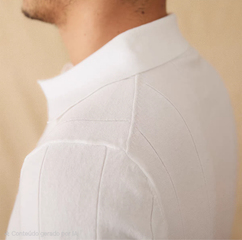 The Amalfi Seagull-Collar Knit Polo