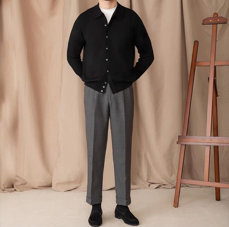 The Amalfi Contrast Knit Polo