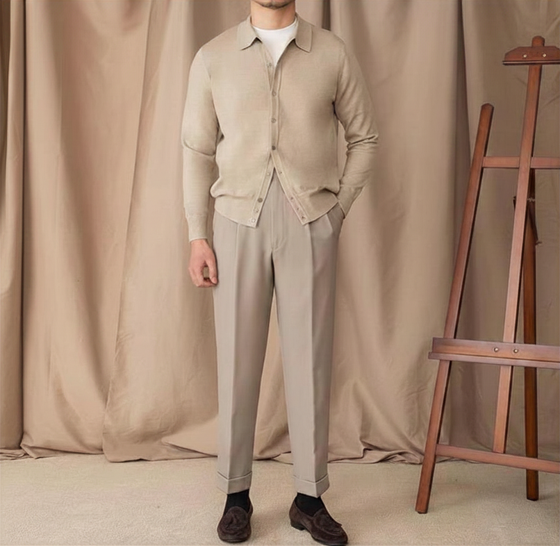 The Amalfi Contrast Knit Polo