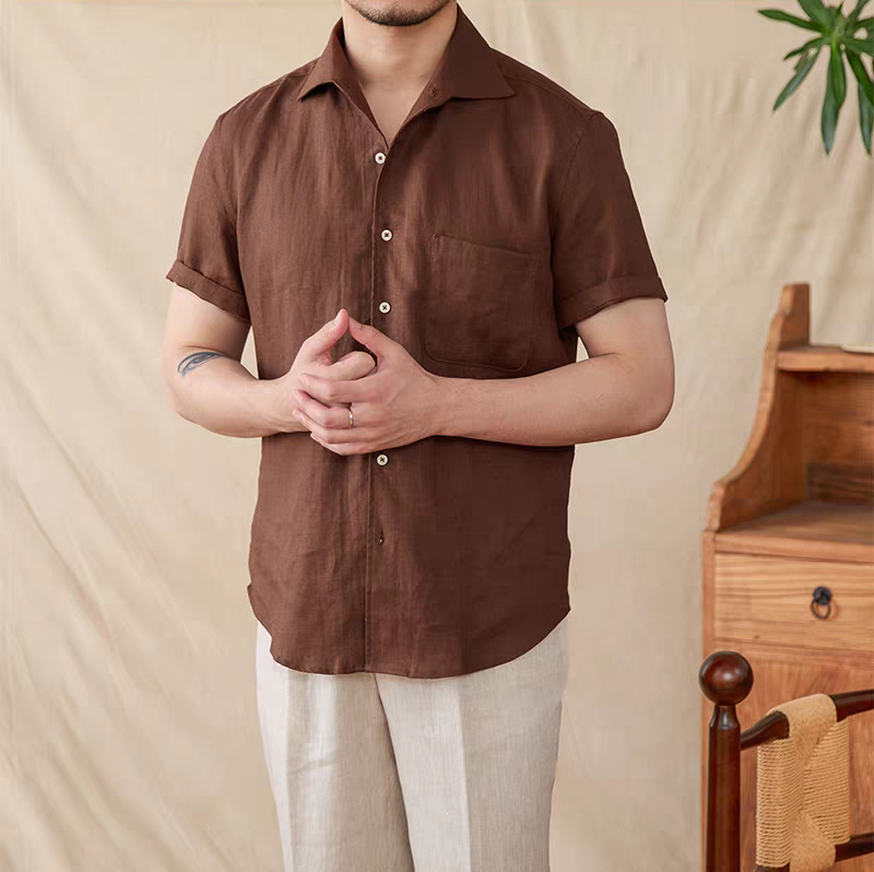 The Capri Relaxed Linen Guayabera
