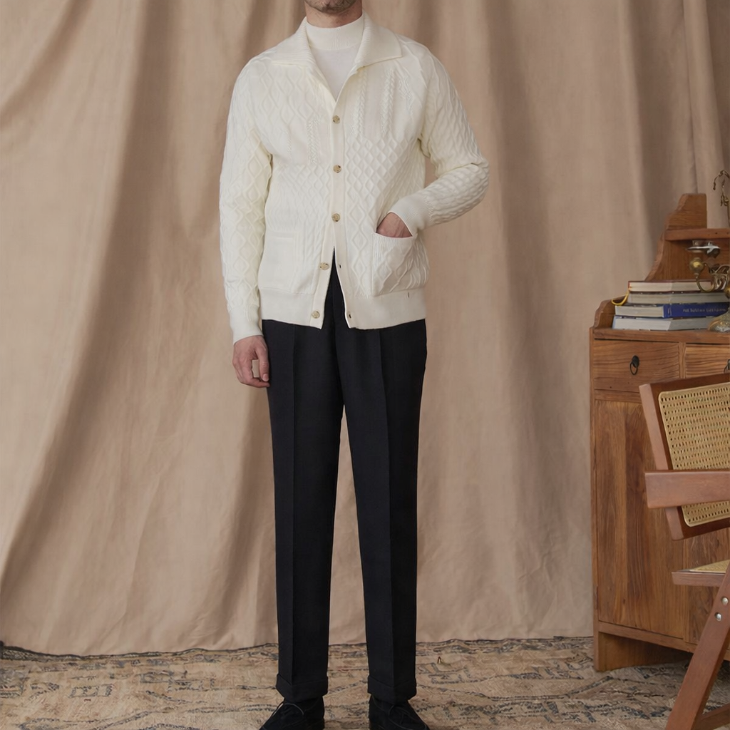 The Stirling Heavyweight Jacquard Coat