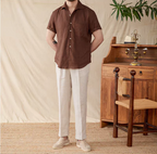 The Capri Relaxed Linen Guayabera