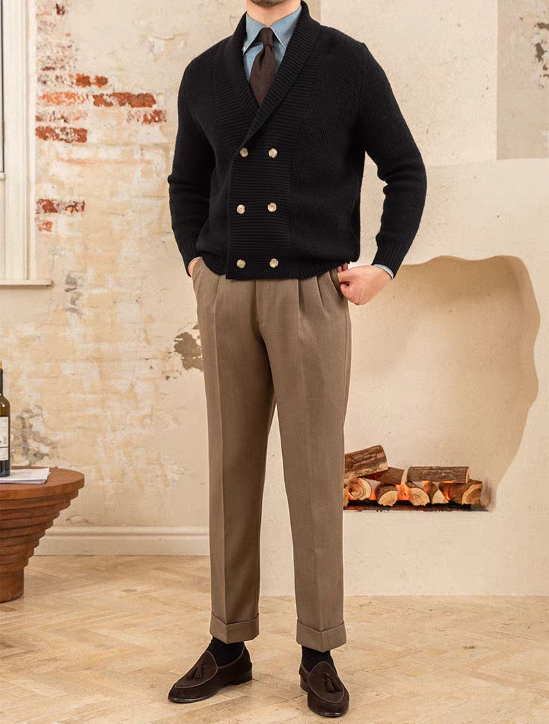 The Regent Double-Breasted Knit Blazer