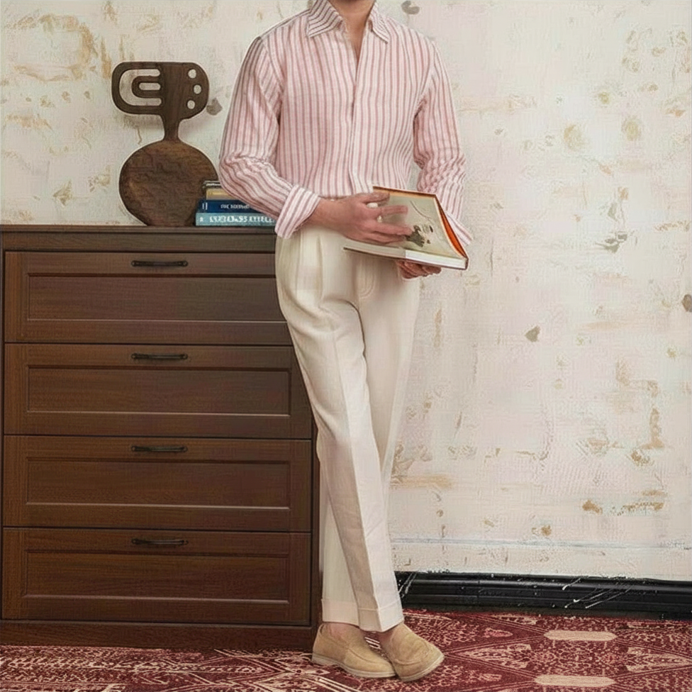 The Saint-Tropez Striped Linen Shirt