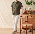 The Capri Relaxed Linen Guayabera