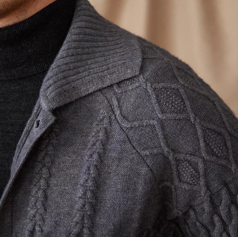 The Stirling Heavyweight Jacquard Coat