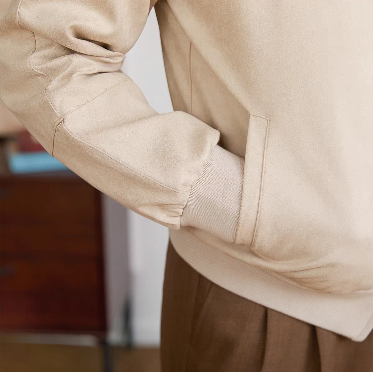 The Kensington Suede Bomber Jacket