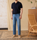 The Amalfi Seagull-Collar Knit Polo