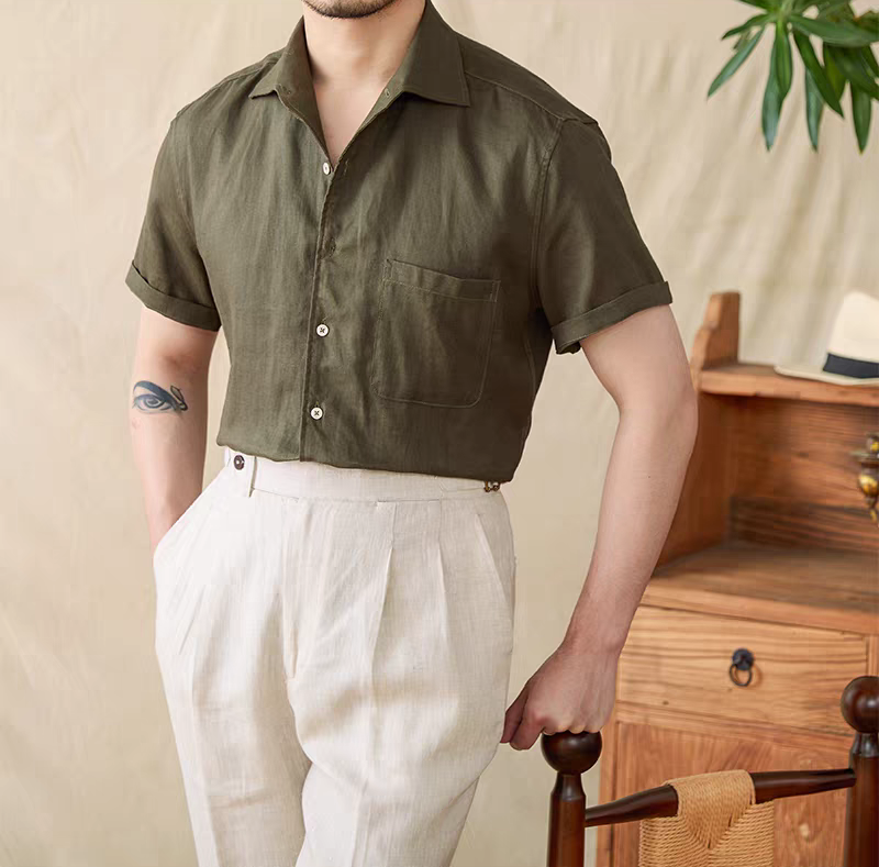 The Capri Relaxed Linen Guayabera