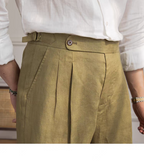 The Monaco Breathable Linen-Blend Trousers