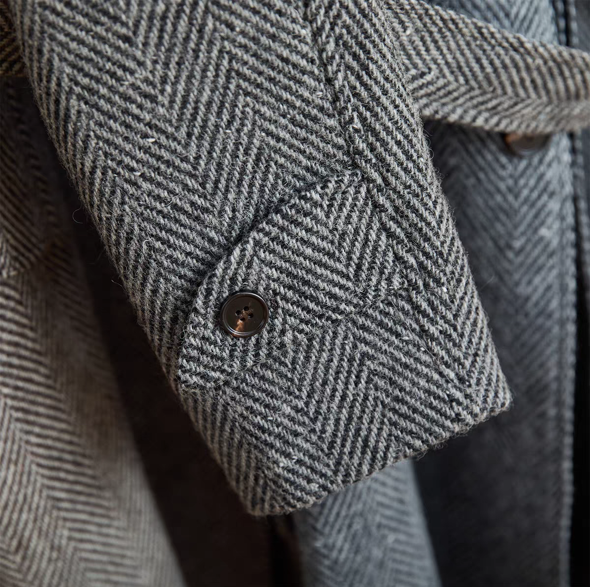 The Edinburgh Herringbone Overcoat