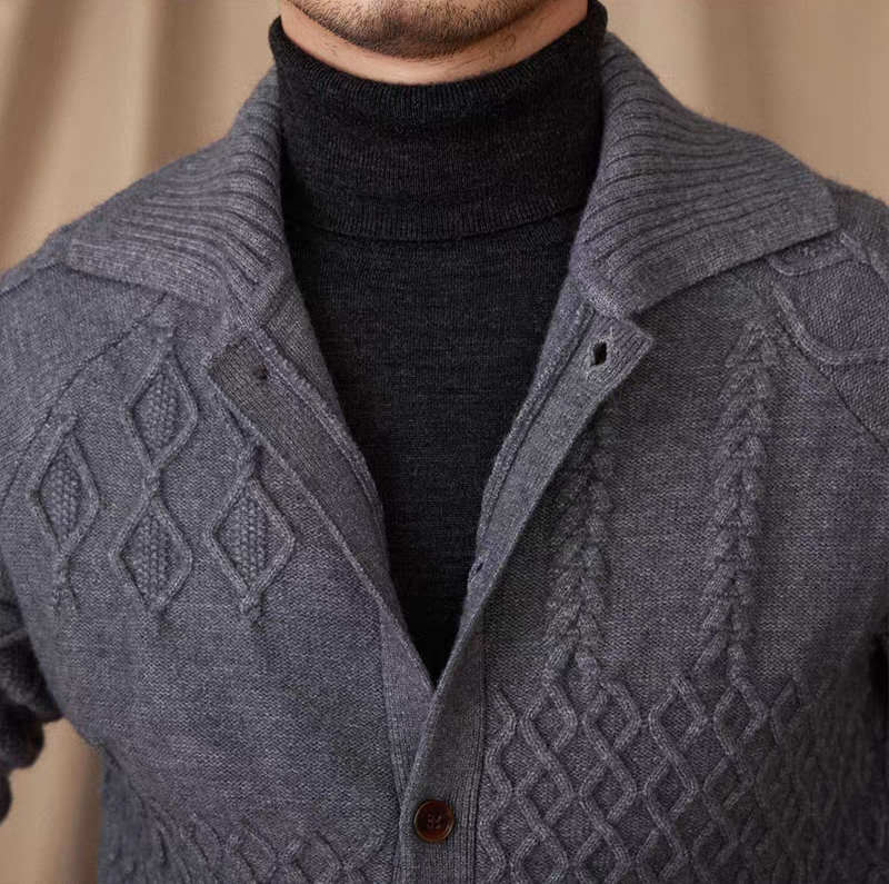 The Stirling Heavyweight Jacquard Coat
